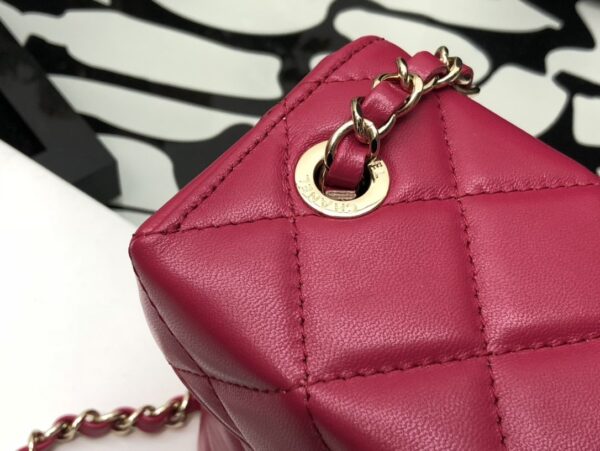 Chanel CO-CO Small Box Bag 15cm/5.9in Gold Hardware For Women Red
