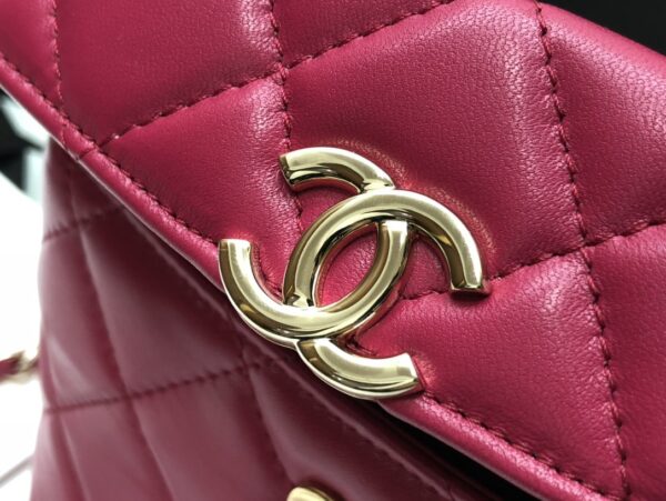 Chanel CO-CO Small Box Bag 15cm/5.9in Gold Hardware For Women Red