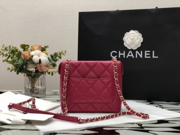 Chanel CO-CO Small Box Bag 15cm/5.9in Gold Hardware For Women Red