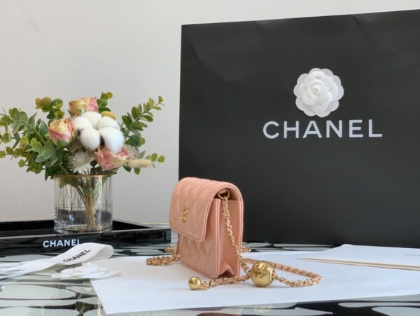 Chanel CO-CO Wallet On Chain 10cm/3.9in Gold Hardware For Women White