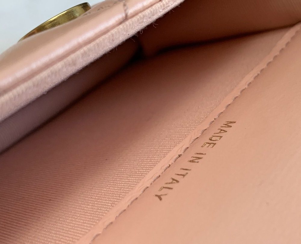 1:1 Replica Chanel CO-CO Wallet On Chain 10cm/3.9in Gold Hardware For Women White