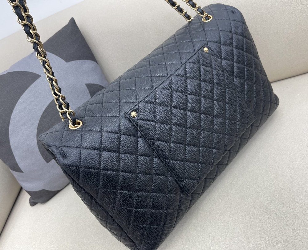 [REP 1:1] Chanel CoCo Luggage Gold Toned Hardware 46cm Black For Women