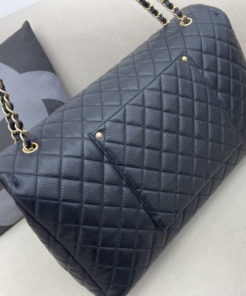 [REP 1:1] Chanel CoCo Luggage Gold Toned Hardware 46cm Black For Women
