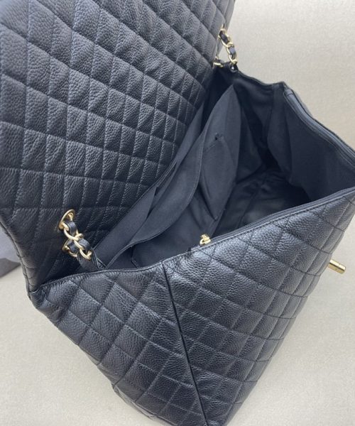[REP 1:1] Chanel CoCo Luggage Gold Toned Hardware 46cm Black For Women