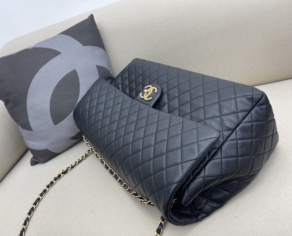 [REP 1:1] Chanel CoCo Luggage Gold Toned Hardware 46cm Black For Women