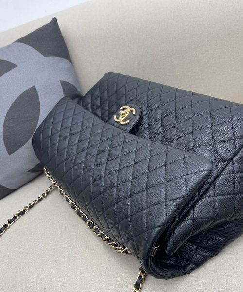 [REP 1:1] Chanel CoCo Luggage Gold Toned Hardware 46cm Black For Women
