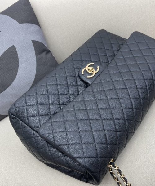 [REP 1:1] Chanel CoCo Luggage Gold Toned Hardware 46cm Black For Women
