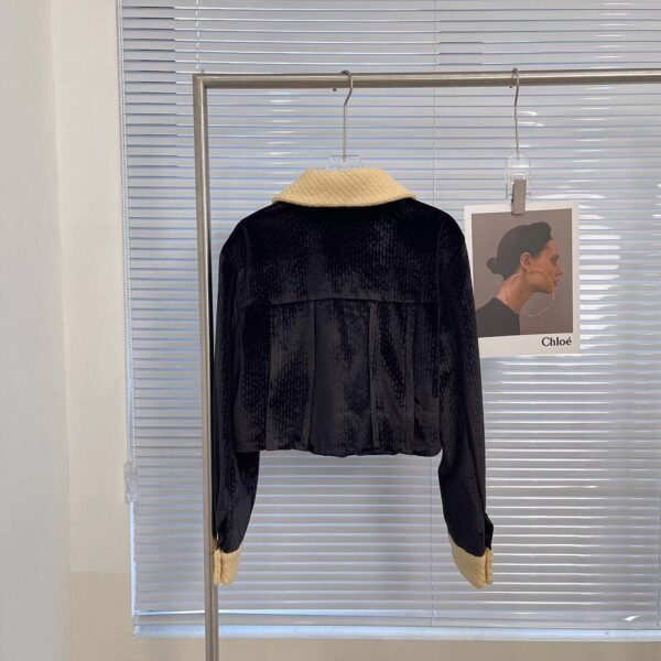 Chanel Crop Top Jacket Black For Women