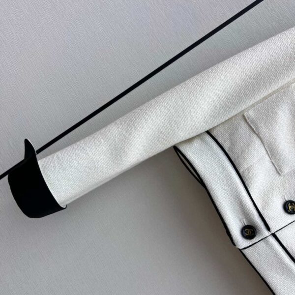 Chanel Crop Top Jacket White For Women