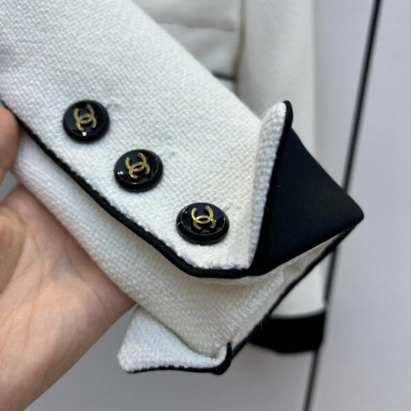 Chanel Crop Top Jacket White For Women