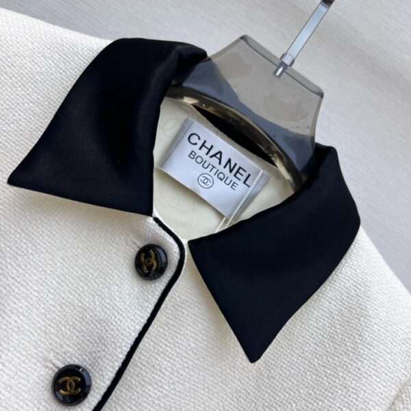 Chanel Crop Top Jacket White For Women