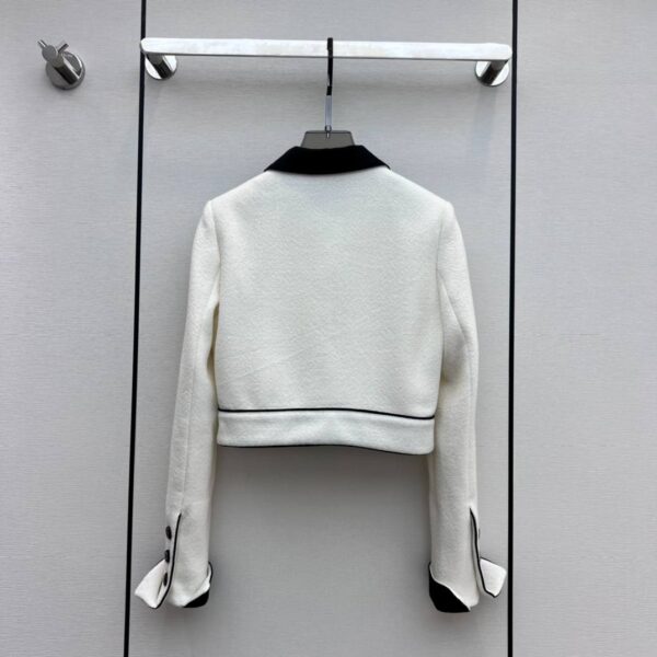 Chanel Crop Top Jacket White For Women