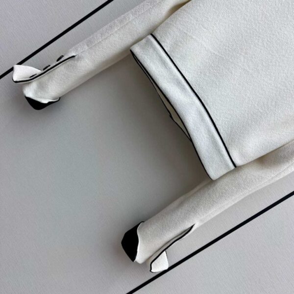 Chanel Crop Top Jacket White For Women