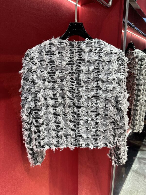 Chanel Custom Made Fabric Jacket Black For Women