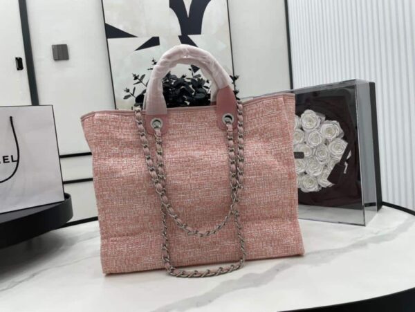 [REP 1:1] Chanel Deauville Tote 38cm Pink For Women A66941