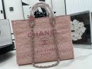 [REP 1:1] Chanel Deauville Tote 38cm Pink For Women A66941