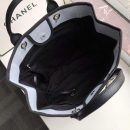 [REP 1:1] Chanel Deauville Tote 38cm White Gray For Women A66941