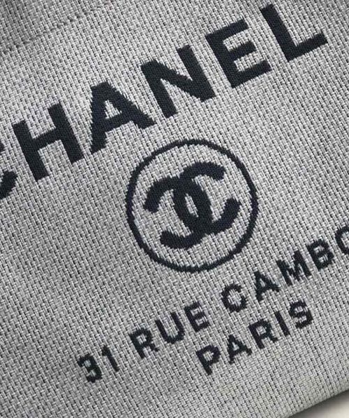 [REP 1:1] Chanel Deauville Tote 38cm White Gray For Women A66941