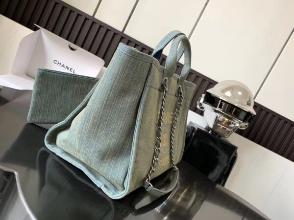 [REP 1:1] Chanel Deauville Tote Blue For Women 38cm / 14.9in
