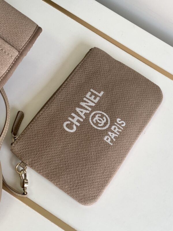 [REP 1:1] Chanel Deauville Tote Canvas Bag Beige For Women 38cm / 15in