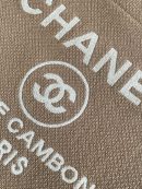 [REP 1:1] Chanel Deauville Tote Canvas Bag Beige For Women 38cm / 15in