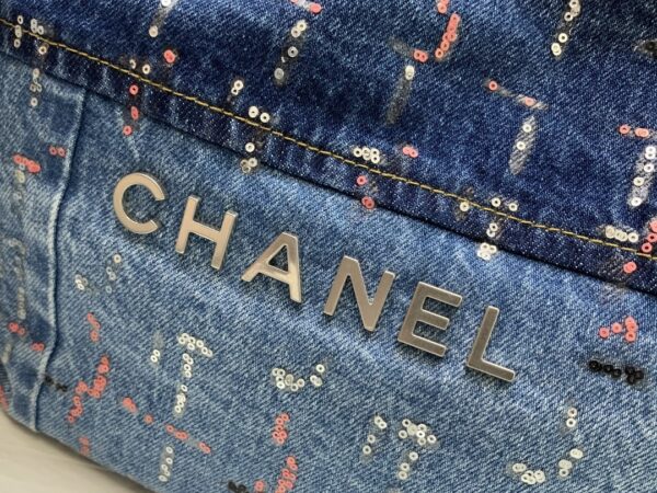 [REP 1:1] Chanel Demin Medium Bag Blue For Women 38.5cm / 15.1in