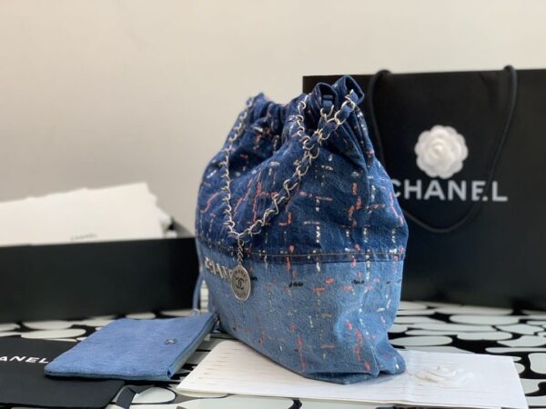 [REP 1:1] Chanel Demin Medium Bag Blue For Women 38.5cm / 15.1in