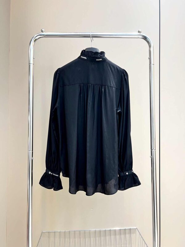 Chanel Draped Shirt Black For Women