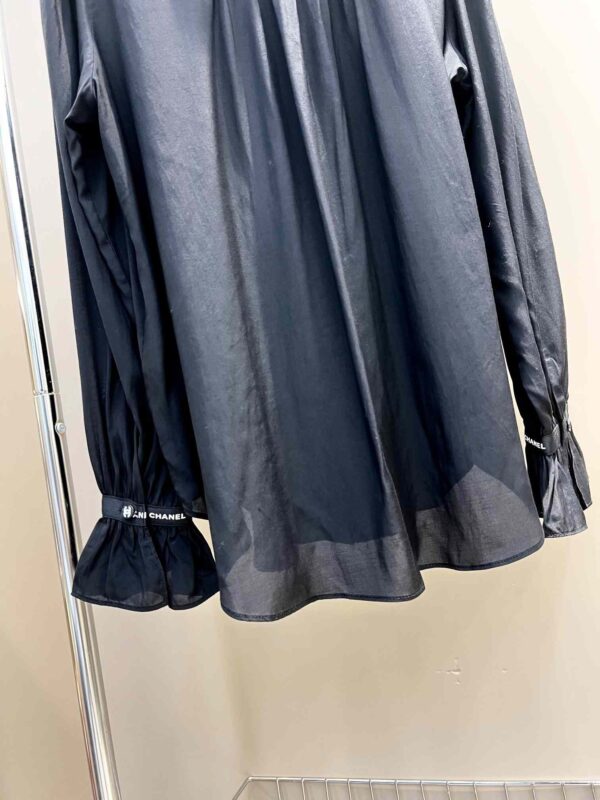 Chanel Draped Shirt Black For Women