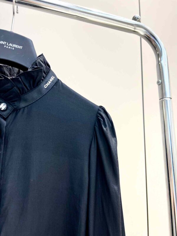Chanel Draped Shirt Black For Women