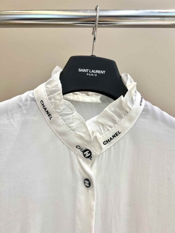 Chanel Draped Shirt White For Women