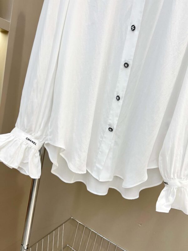 Chanel Draped Shirt White For Women