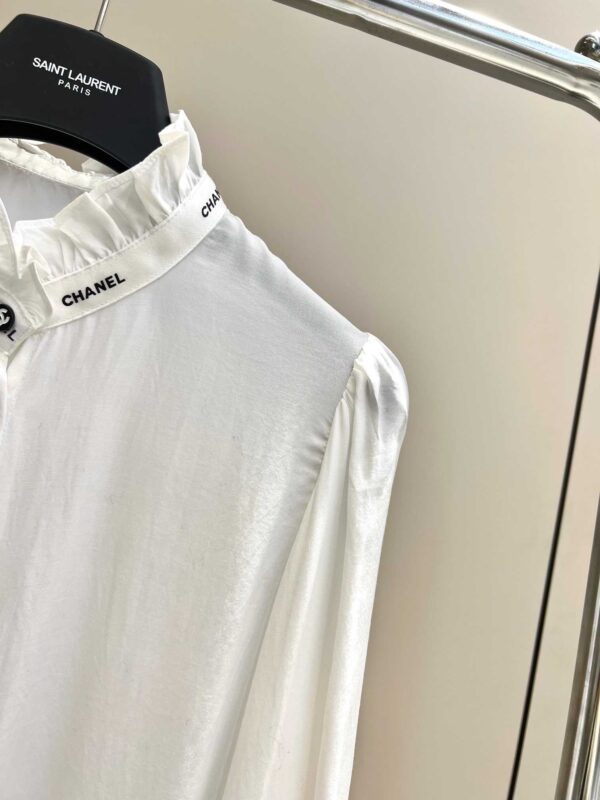 Chanel Draped Shirt White For Women
