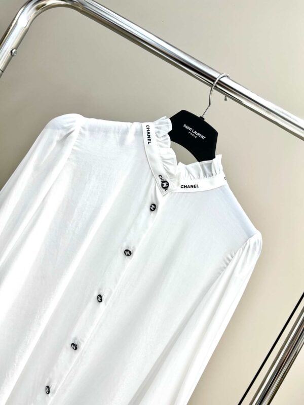 Chanel Draped Shirt White For Women