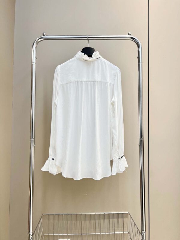 Chanel Draped Shirt White For Women