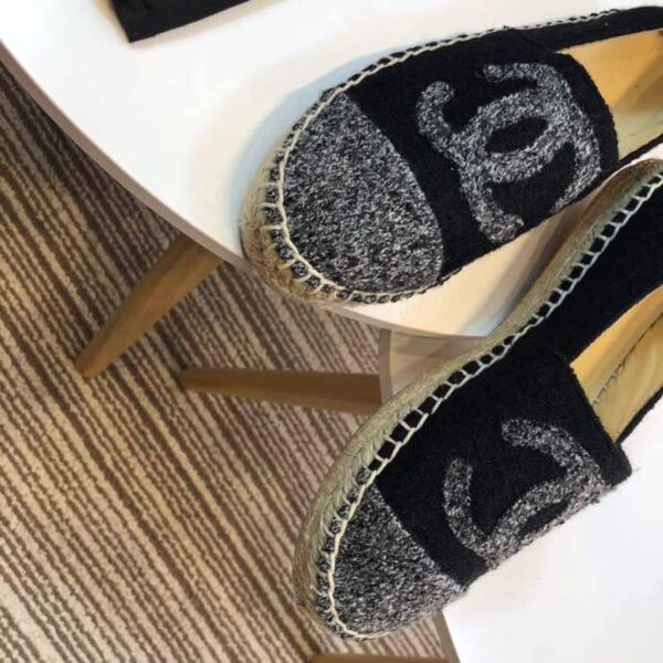 Chanel Espadrille Black/Grey For Women, Women's Shoes G29762
