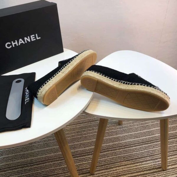 Chanel Espadrille Black/Grey For Women, Women's Shoes G29762