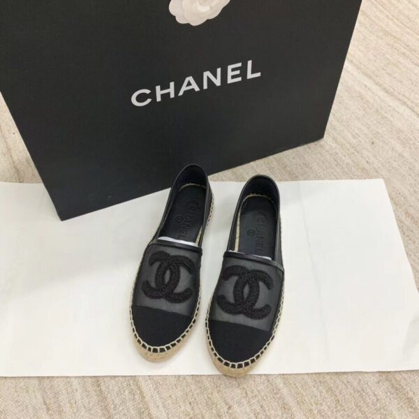 Chanel Espadrilles Black For Women, Women's Shoes G29762