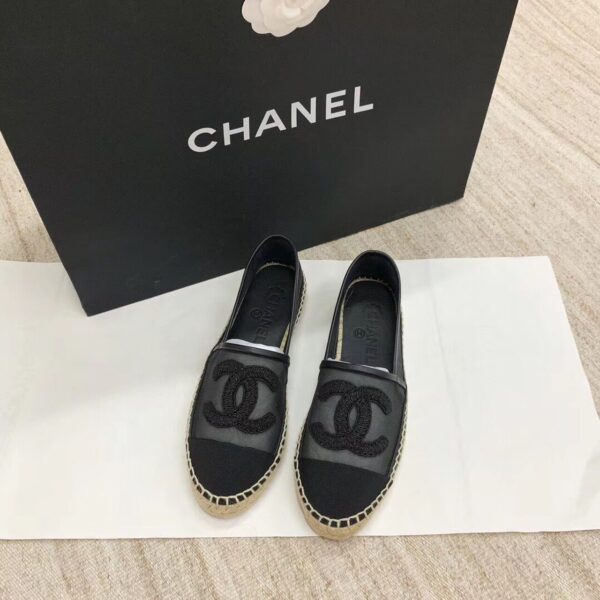 Chanel Espadrilles Black For Women, Women's Shoes G29762