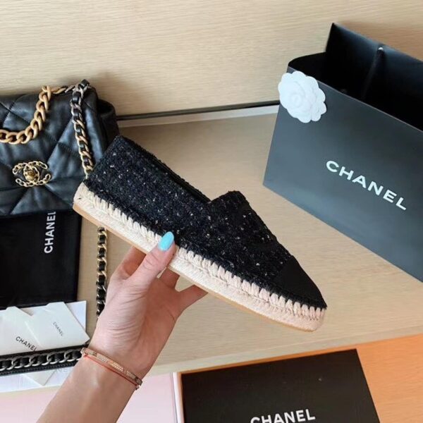 Chanel Espadrilles Black For Women, Women's Shoes G29762