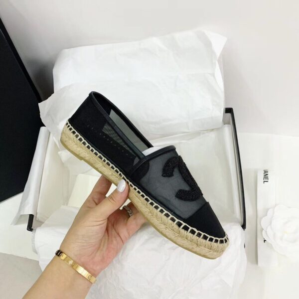 Chanel Espadrilles Black For Women, Women's Shoes G29762