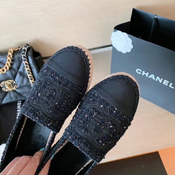 Chanel Espadrilles Black For Women, Women's Shoes G29762
