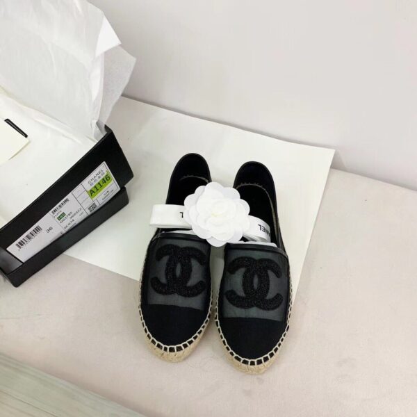 Chanel Espadrilles Black For Women, Women's Shoes G29762