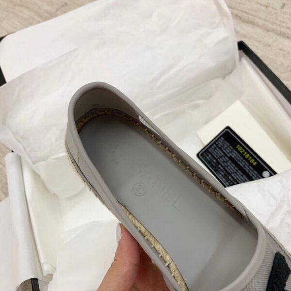 Chanel Espadrilles Grey/Black For Women, Women's Shoes G29762