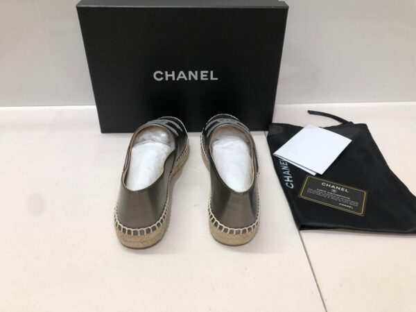 Chanel Espadrilles Metallic Grey For Women, Women's Shoes G29762