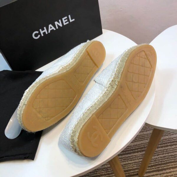 Chanel Espadrilles White For Women, Women's Shoes G29762