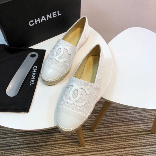 Chanel Espadrilles White For Women, Women's Shoes G29762