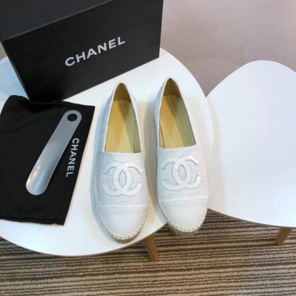 Chanel Espadrilles White For Women, Women's Shoes G29762