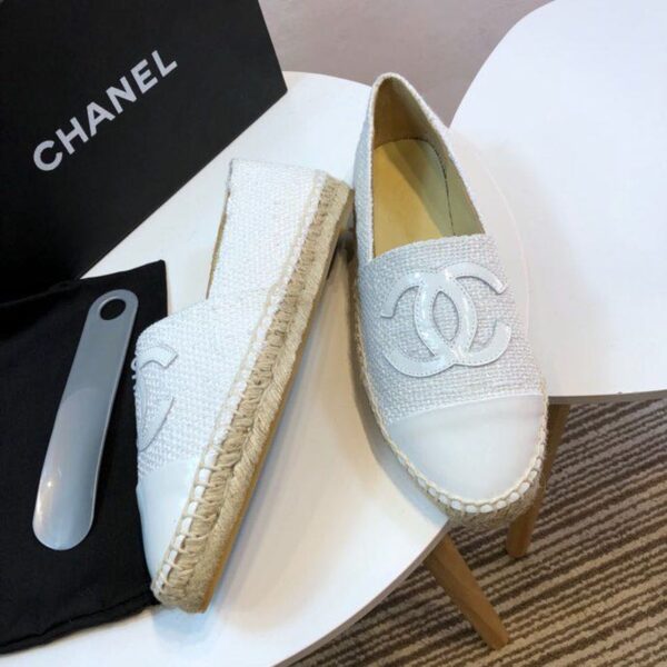 Chanel Espadrilles White For Women, Women's Shoes G29762