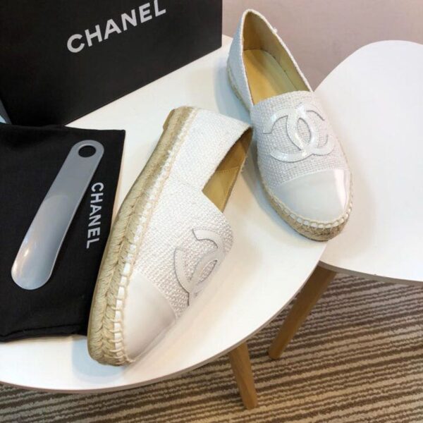 Chanel Espadrilles White For Women, Women's Shoes G29762
